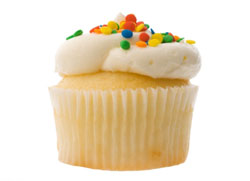 White Cupcake from istock.com